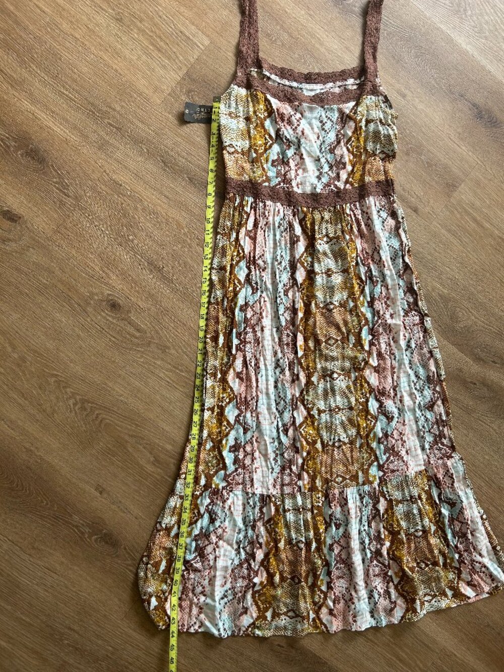 NWT Wrangler Retro Women's M Snakeskin Print Maxi Dress - Picture 8 of 8
